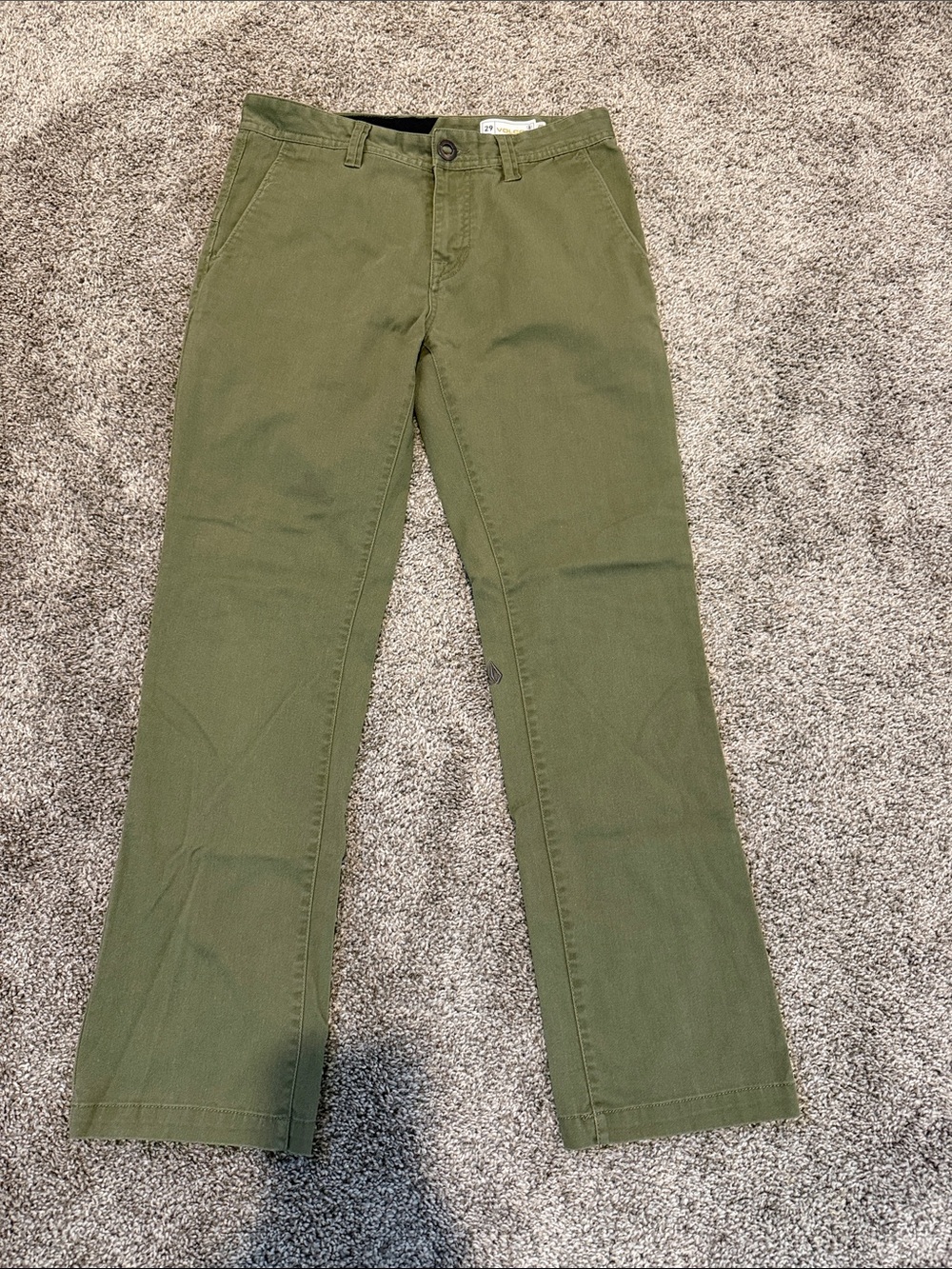 Volcom Olive Straight-Leg Chino Pants